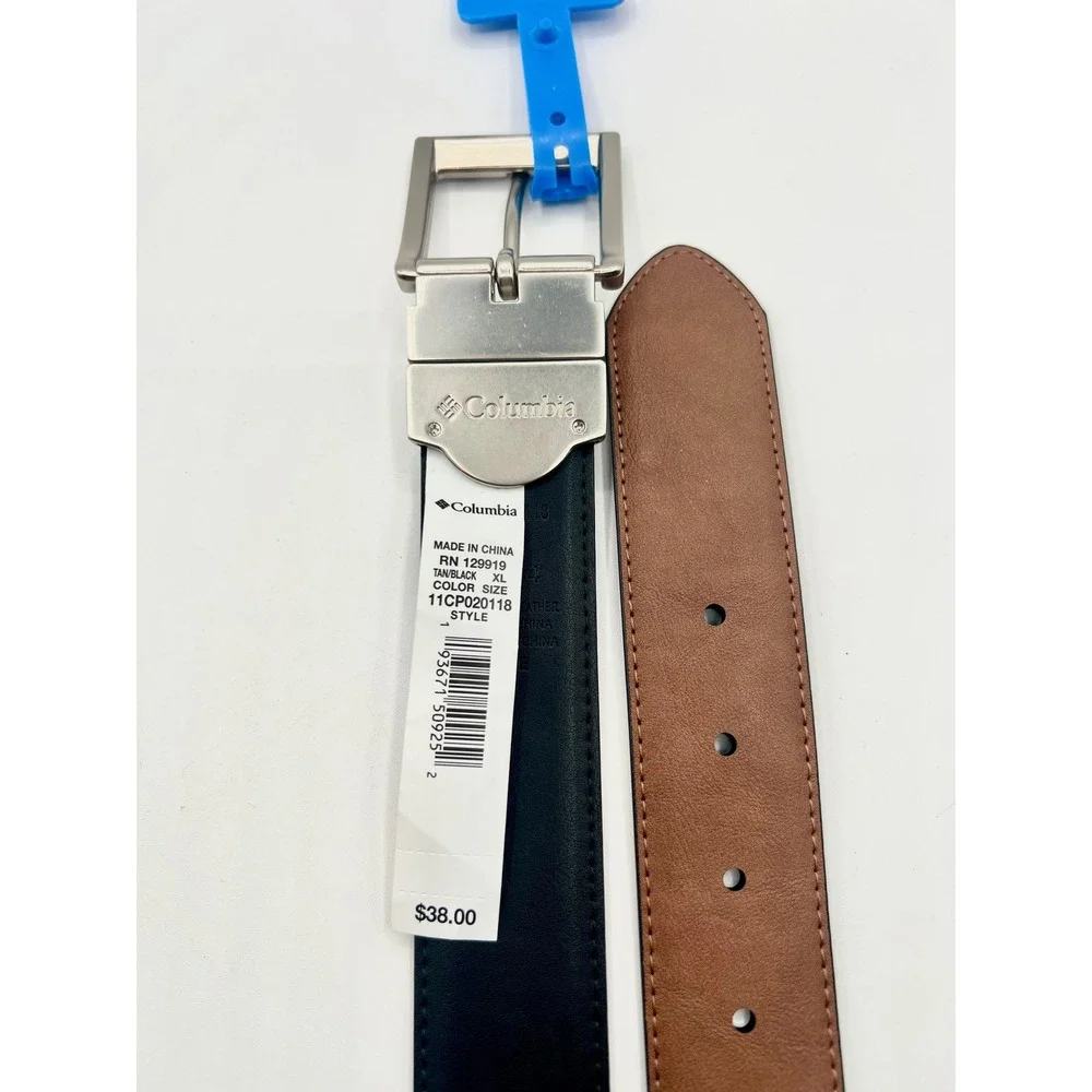 Columbia Mens Reversible Belt Brown Black‎ XL 42-44 New $38